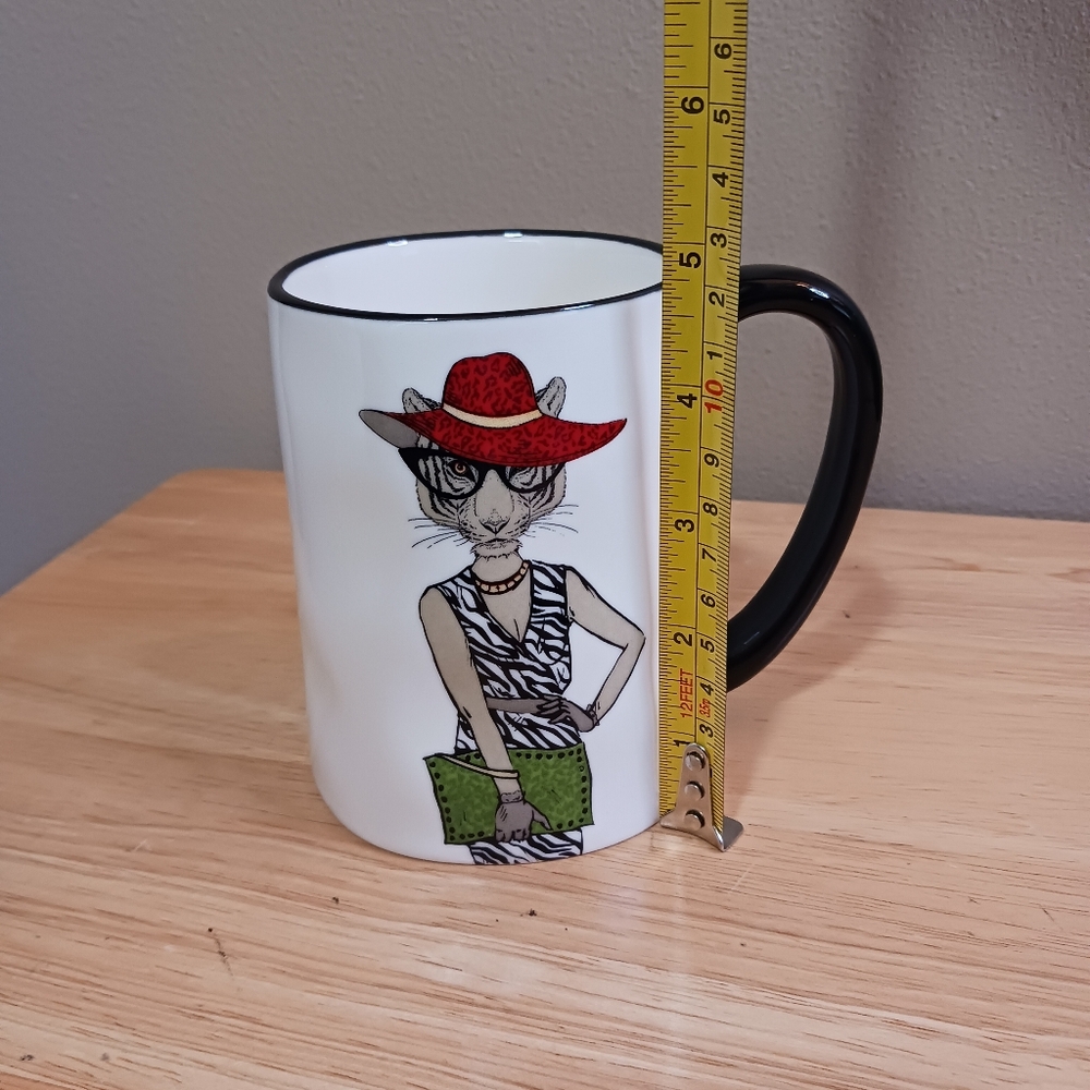 Signature Housewares Hipster Tiger Coffee Mug - Picture 2 of 6